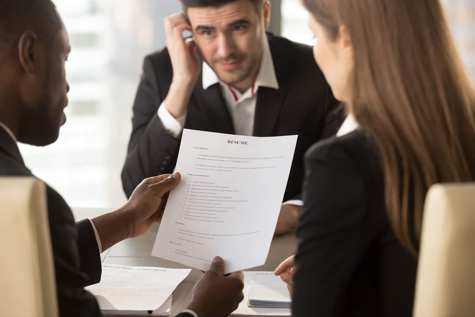 Employers,Or,Recruiters,Holding,Reviewing,Bad,Poor,Cv,Of,Unemployed